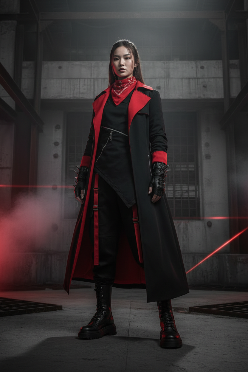 Girl in DARKBLOOM outfit